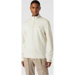 Beige Unifarbene Ralph Lauren Polo Ralph Lauren Stehkragen Herrensweatshirts mit Reißverschluss aus Baumwollmischung Größe M 