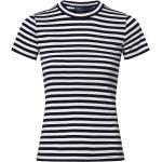 Reduzierte Bunte Gestreifte Ralph Lauren Polo Ralph Lauren Rundhals-Ausschnitt T-Shirts für Damen Größe XS 