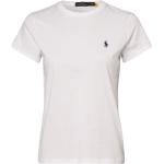Weiße Ralph Lauren Polo Ralph Lauren Rundhals-Ausschnitt T-Shirts für Damen Übergrößen 