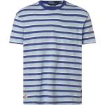 Reduzierte Blaue Gestreifte Ralph Lauren Polo Ralph Lauren Rundhals-Ausschnitt T-Shirts aus Jersey für Herren Größe XL 