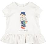 Reduzierte Weiße Kurzärmelige Ralph Lauren Polo Ralph Lauren Printed Shirts für Kinder & Druck-Shirts für Kinder mit Knopf aus Jersey trocknergeeignet für Babys 
