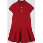 Rote Ralph Lauren Polo Ralph Lauren Kinderpolokleider aus Baumwolle für Mädchen Größe 176 