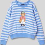 Blaue Ralph Lauren Polo Ralph Lauren Kindersweatshirts aus Baumwollmischung für Mädchen Größe 176 