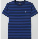 Blaue Gestreifte Ralph Lauren Polo Ralph Lauren Kinder T-Shirts aus Baumwolle für Jungen Größe 164 
