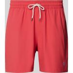 Rote Unifarbene Ralph Lauren Polo Ralph Lauren Underwear Herrenbadehosen aus Polyester Größe M 