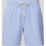 Blaue Gestreifte Ralph Lauren Polo Ralph Lauren Underwear Herrenbadehosen aus Baumwollmischung Größe L 