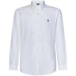 Reduzierte Weiße Casual Langärmelige Ralph Lauren Polo Ralph Lauren Button Down Kragen Herrenlangarmhemden aus Baumwolle Größe L 