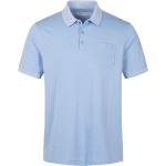 Hellblaue Halblangärmelige Bugatti Shirts mit Tasche aus Jersey maschinenwaschbar für Herren Größe 3 XL für den für den Sommer 