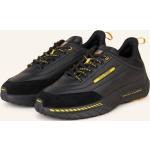 Schwarze Ralph Lauren Polo Sport Low Sneaker mit Schnürsenkel aus Glattleder leicht für Herren Größe 42 
