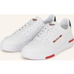 Weiße Ralph Lauren Polo Sport Low Sneaker aus Glattleder für Herren Größe 46 