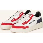 Rote Ralph Lauren Polo Sport Low Sneaker aus Glattleder für Herren Größe 42 