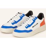 Blaue Ralph Lauren Polo Sport Low Sneaker aus Glattleder für Herren Größe 43 