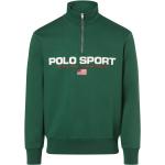 Grüne Ralph Lauren Polo Sport Herrensweatshirts mit Reißverschluss aus Baumwolle Größe XXL 