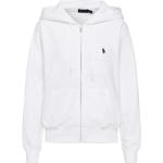 Weiße Ralph Lauren Polo Ralph Lauren Zip Hoodies & Sweatjacken mit Kapuze für Damen Größe XS 
