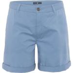 Blaue Casual Polo Sylt Nachhaltige Chino-Shorts mit Reißverschluss für Damen Größe L für den für den Sommer 