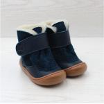 Pololo Nachhaltige Lederschuhe & Kunstlederschuhe mit Klettverschluss aus Leder wasserabweisend für Kinder Größe 20 für den für den Winter 