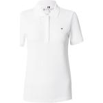 Weiße Bestickte Tommy Hilfiger Damenpoloshirts & Damenpolohemden aus Jersey Größe 3 XL Große Größen 