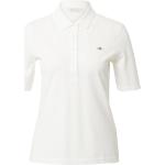 Reduzierte Weiße Bestickte Gant Damenpoloshirts & Damenpolohemden aus Jersey Größe XS 