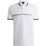 Weiße HUGO BOSS BOSS Herrenpoloshirts & Herrenpolohemden aus Baumwollmischung Größe 6 XL 
