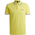 Gelbe Gestreifte HUGO BOSS BOSS Herrenpoloshirts & Herrenpolohemden aus Baumwolle Größe 6 XL 