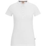 Weiße HUGO BOSS BOSS Bio Damenpoloshirts & Damenpolohemden aus Baumwolle Größe XS 