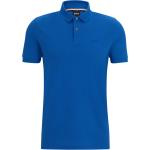 Blaue Bestickte HUGO BOSS BOSS Bio Herrenpoloshirts & Herrenpolohemden aus Baumwolle Größe 3 XL 