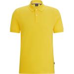 Gelbe HUGO BOSS BOSS Bio Herrenpoloshirts & Herrenpolohemden aus Baumwolle Größe L 