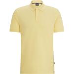 Gelbe HUGO BOSS BOSS Bio Herrenpoloshirts & Herrenpolohemden aus Baumwolle Größe 3 XL 