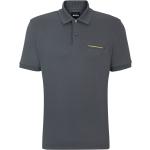 Graue HUGO BOSS BOSS Herrenpoloshirts & Herrenpolohemden mit Knopf aus Baumwollmischung Größe XL 