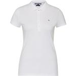 Weiße Bestickte Tommy Hilfiger Chiara Damenpoloshirts & Damenpolohemden Größe 3 XL Große Größen 