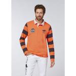 Reduzierte Orange Langärmelige Polo Sylt Langarm-Poloshirts aus Baumwolle für Herren Größe L Große Größen 