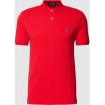 Rote Unifarbene Kurzärmelige Ralph Lauren Polo Ralph Lauren Kurzarm-Poloshirts aus Baumwolle für Herren Größe XXL 