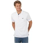 Weiße Maritime Kurzärmelige Trigema Nachhaltige Kurzarm-Poloshirts mit Knopf aus Baumwolle für Herren Größe 4 XL 