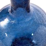 pols potten Crackled Glass Ball Body Vase L dunkelblau/HxØ 50x33,8cm dunkelblau HxØ 50x33,8cm