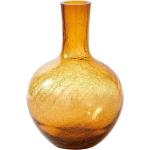 pols potten Crackled Glass Ball Body Vase L gelb/HxØ 50x33,8cm gelb HxØ 50x33,8cm