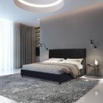 Reduzierte Schwarze Moderne Betten mit Matratze aus Holz 160x200 