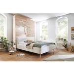 Reduzierte Weiße Meise Polsterbetten mit Bettkasten aus Massivholz mit Stauraum 160x200 