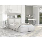 Weiße Betten mit Bettkasten aus Birkenholz mit Stauraum 120x200 