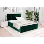Reduzierte Grüne Westfalia Polsterbetten mit Bettkasten aus Baumwolle mit Stauraum 140x210 mit Härtegrad 3 