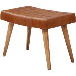 Braune Wohnling Sitzhocker aus Massivholz Breite 50-100cm, Höhe 0-50cm, Tiefe 0-50cm 