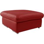Rote Loftscape Sitzhocker aus Leder Breite 50-100cm, Höhe 0-50cm, Tiefe 50-100cm 