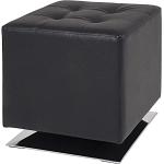 Schwarze Home Design Sitzhocker aus MDF Breite 0-50cm, Höhe 0-50cm, Tiefe 0-50cm 