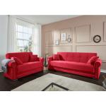 Rote bader Couchgarnituren & Polstergarnituren aus Polyester mit Stauraum 2 Personen 
