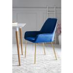 Reduzierte Blaue Moderne Esszimmerstühle & Küchenstühle aus Samt klappbar Breite 50-100cm, Höhe 50-100cm 