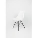 Weiße Moderne Homexperts Esszimmerstühle & Küchenstühle aus Kunstleder gepolstert Breite 50-100cm, Höhe 0-50cm 