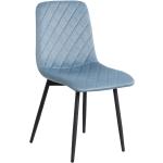 Pastellblaue Esszimmerstühle & Küchenstühle aus Stoff gepolstert Breite 50-100cm, Höhe 0-50cm 