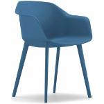 Reduzierte Blaue Minimalistische Armlehnstühle aus Kunststoff Breite 50-100cm, Höhe 50-100cm, Tiefe 50-100cm 