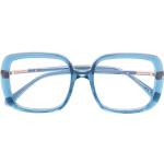 Reduzierte Hellblaue Rechteckige Sonnenbrillen mit Sehstärke aus Acetat für Herren 