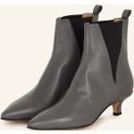 Reduzierte Graue POMME D´OR Spitze Ankle Boots & Klassische Stiefeletten aus Leder für Damen Größe 38 