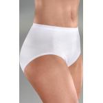 Weiße Pompadour Oeko-Tex Bio Nachhaltige Feinripp-Unterhosen aus Baumwolle für Damen Größe XL 4-teilig 